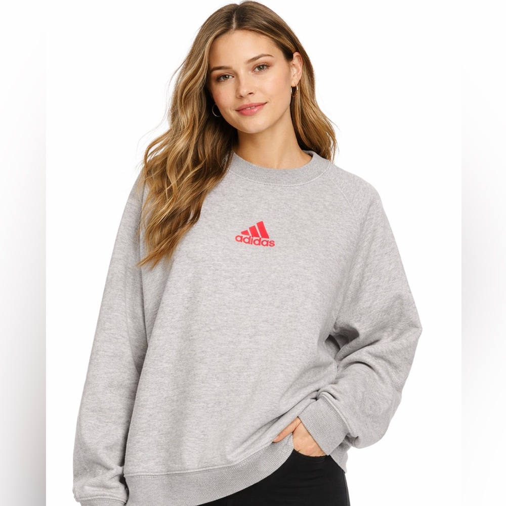 Adidas Gray Sweatshirt with Blue Tag SIZE LARGE